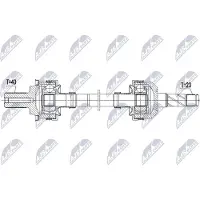 NTY NPW-VV-168 Aandrijfas