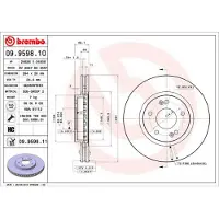 Brembo 09.9598.11 Remschijf