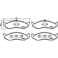 Hella 8DB 355 008-231 Remblokken