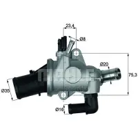 MAHLE ORIGINAL TI 174 88 Thermostaat, koelvloeistof
