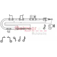 METZGER 17.2575 Handremkabel