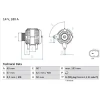 Bosch 0 986 083 850 Dynamo / Alternator