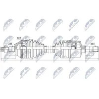 NTY NPW-FR-042 Aandrijfas