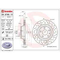 Brembo Remschijf XTRA LINE 09.9768.1X, 1 Stuk