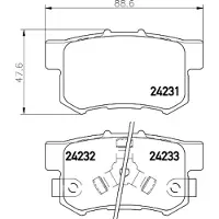 HELLA PAGID Remblokkenset, schijfrem 8DB 355 012-061