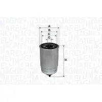 MAGNETI MARELLI Brandstoffilter 152071758006