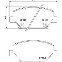 Brembo Remblokset, schijfrem P 07 007