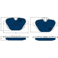 TRW Remblokset, schijfrem ELECTRIC BLUE GDB1840BTE