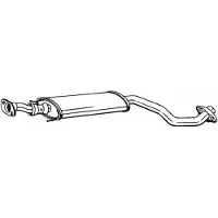 Bosal 284-967 Uitlaat middendemper