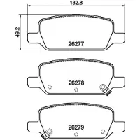 Hella Remblokkenset, schijfrem 8DB 355 040-951