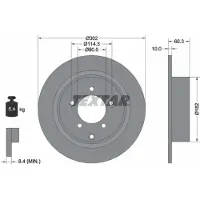 Textar Remschijf 92177303 achter, volledig, 1 Stuk