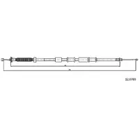 METZGER 12.0769 Handremkabel