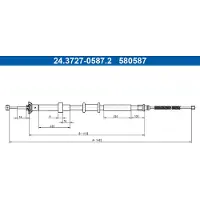 Ate 24.3727-0587.2 Handremkabel