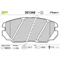 Valeo 301348 Remblokken