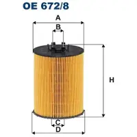 FILTRON OE 672/8 Oliefilter