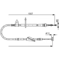 Bosch 1 987 477 995 Handremkabel
