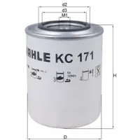 MAHLE ORIGINAL KC 171 Brandstoffilter