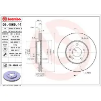 Brembo 09.4869.41 Remschijf