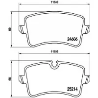 Brembo Remblokken set P 85 120 Brembo voor o.a. AUDI