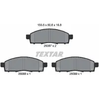 Textar Remblokset 2508701, voor
