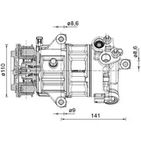 MAHLE ORIGINAL ACP 1491 000P Aircopomp