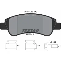 Textar Remblokset 2410101, voor