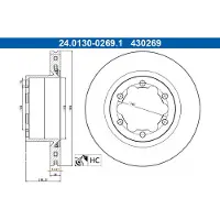 Ate Remschijf 24.0130-0269.1, 1 stuk