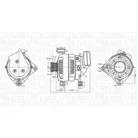 MAGNETI MARELLI 063377578010 Dynamo / Alternator