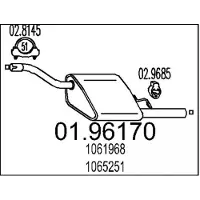 MTS 01.96170 Einddemper