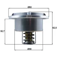 MAHLE ORIGINAL THD 6 86 Thermostaat, koelvloeistof