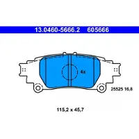 Ate Remblokset, schijfrem 13.0460-5666.2