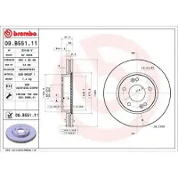 Brembo Remschijf 09.B551.11