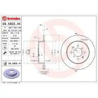 Brembo 08.5803.41 Remschijf