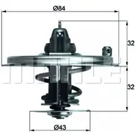 MAHLE ORIGINAL TX 36 80D Thermostaat, koelvloeistof