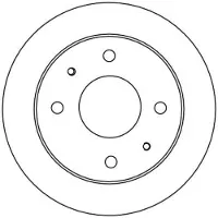 TRW Remschijf DF4132 voorkant, compleet, 1 Stuk