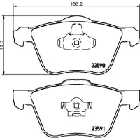 HELLA PAGID Remblokkenset, schijfrem 8DB 355 011-571