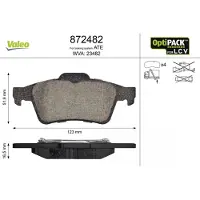 Valeo 872482 Remblokken
