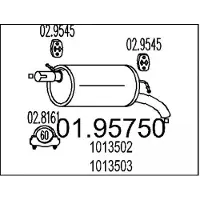 MTS 01.95750 Einddemper