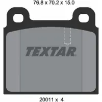 Textar Remblokset 2001102, voor