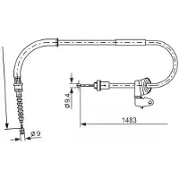 Bosch 1 987 482 228 Handremkabel
