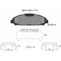 Textar Remblokset 2210901, voor