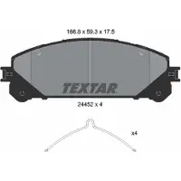 Textar Remblokset 2445201, voor