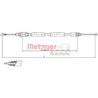 METZGER Kabel, parkeerrem 11.6808