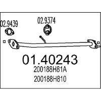 MTS Uitlaatpijp 01.40243