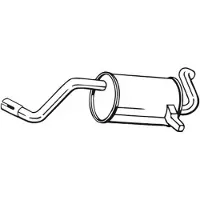 Bosal Einddemper 200-523 Bosal voor o.a. RENAULT