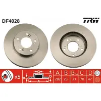 TRW DF4028 Remschijf