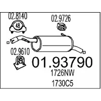 MTS 01.93790 Einddemper