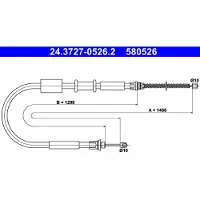 Ate 24.3727-0526.2 Handremkabel