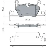 Bosch Remblokkenset, schijfrem 0 986 424 972