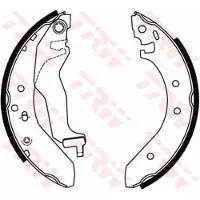 TRW Remschoenset GS6246 TRW voor o.a. HONDA, MG, ROVER, TRIUMPH